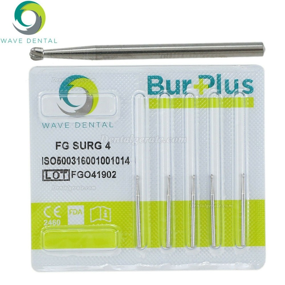 10 St&uuml;ck WaveDental FG SURG Runden Zahnbohrer 1 2 4 5 6 8# FG-Schaft Hartmetallbohrer Zahnmedizin